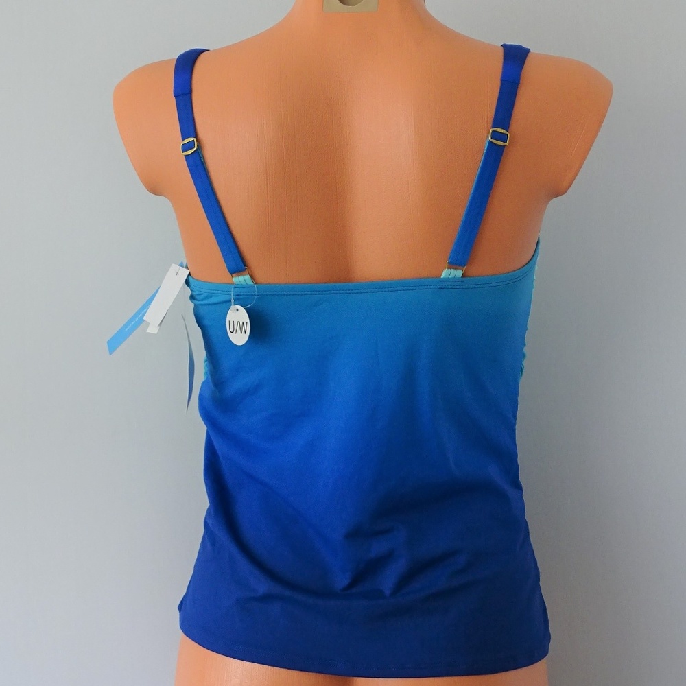 Bleu Rod Beattie NWT Blue Tankini Top - Picture 3 of 4